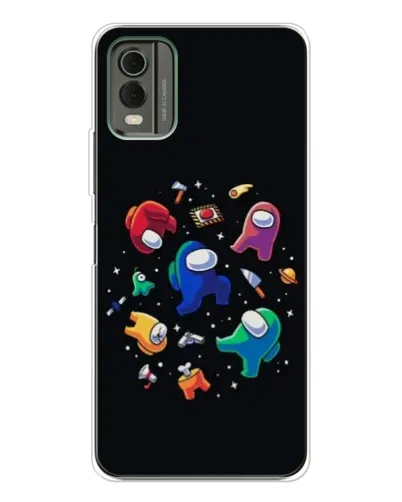 Чехол для Nokia C32 с картинкой «Among Us космос» Чехол для Nokia C32 с картинкой «Among Us космос»