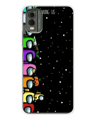 Чехол для Nokia C32 с картинкой «Команда Among Us» Чехол для Nokia C32 с картинкой «Команда Among Us»