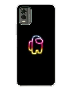 Чехол для Nokia C32 с картинкой «Among Us градиент»