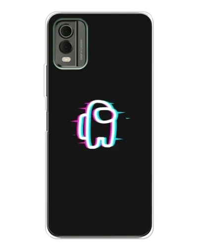 Чехол для Nokia C32 с картинкой «Among Us неон» Чехол для Nokia C32 с картинкой «Among Us неон»