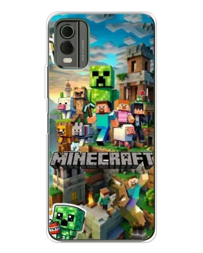 Чехол для Nokia C32 с картинкой «Замок Minecraft» Чехол для Nokia C32 с картинкой «Замок Minecraft»