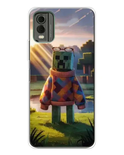 Чехол для Nokia C32 с картинкой «Крипер в свитере» Чехол для Nokia C32 с картинкой «Крипер в свитере»