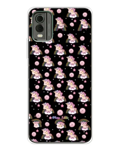 Чехол для Nokia C32 с картинкой «Magic Unicorn паттерн»