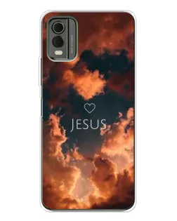 Чехол для Nokia C32 с картинкой «Сияние Имени Jesus»