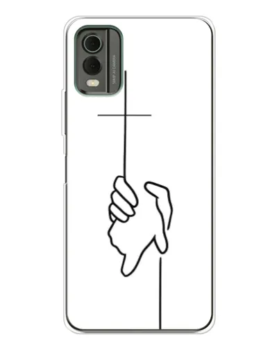 Чехол для Nokia C32 с картинкой «Рука держит» Чехол для Nokia C32 с картинкой «Рука держит»