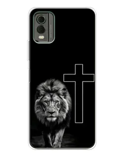 Чехол для Nokia C32 с картинкой «Лев и Крест»