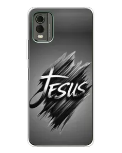 Чехол для Nokia C32 с картинкой «Надпись Jesus Graffiti»