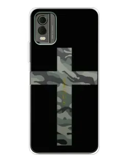 Чехол для Nokia C32 с картинкой «Милитари Крест»