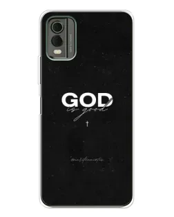 Чехол для Nokia C32 с картинкой «GOD — Бог над всем»