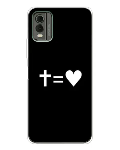 Чехол для Nokia C32 с картинкой «Крест и Сердце» Чехол для Nokia C32 с картинкой «Крест и Сердце»