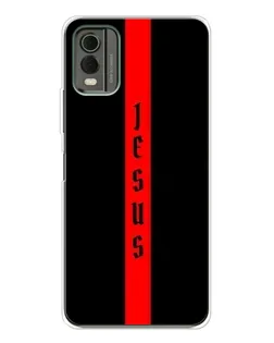 Чехол для Nokia C32 с картинкой «Красная линия веры»