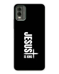 Чехол для Nokia C32 с картинкой «Вертикаль веры Jesus»