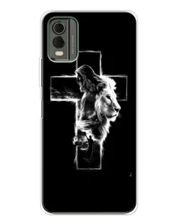 Чехол для Nokia C32 с картинкой «Сияющий крест Jesus»