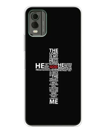 Чехол для Nokia C32 с картинкой «Текстовый крест» Чехол для Nokia C32 с картинкой «Текстовый крест»