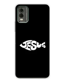Чехол для Nokia C32 с картинкой «Рыба Jesus»