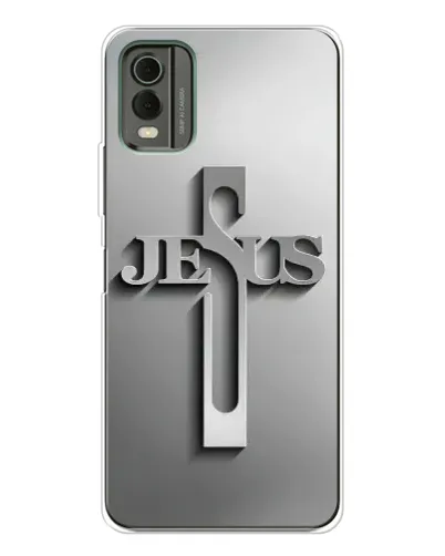 Чехол для Nokia C32 с картинкой «Металлический крест Jesus» Чехол для Nokia C32 с картинкой «Металлический крест Jesus»