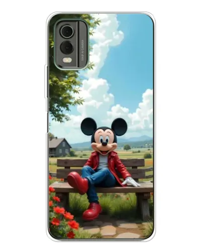 Чехол для Nokia C32 с картинкой «Микки на скамейке» Чехол для Nokia C32 с картинкой «Микки на скамейке»