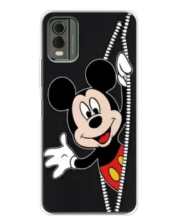 Чехол для Nokia C32 с картинкой «Микки раздвигает стены»