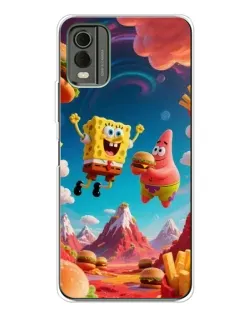 Чехол для Nokia C32 с картинкой «Космический фастфуд» Чехол для Nokia C32 с картинкой «Космический фастфуд»