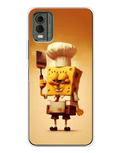 Чехол для Nokia C32 с картинкой «Губка Боб повар» Чехол для Nokia C32 с картинкой «Губка Боб повар»