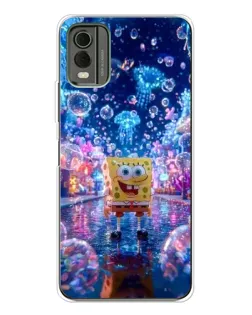 Чехол для Nokia C32 с картинкой «Неоновый океан» Чехол для Nokia C32 с картинкой «Неоновый океан»