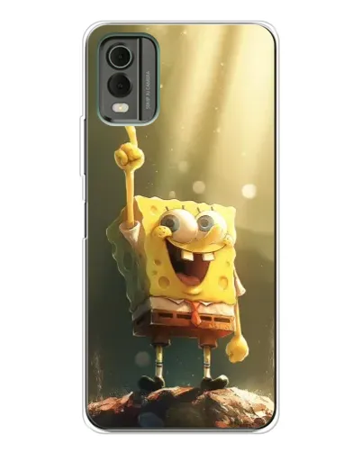 Чехол для Nokia C32 с картинкой «Сияющий Спанч Боб»