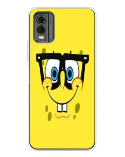 Чехол для Nokia C32 с картинкой «Минималистичный Спанч Боб» Чехол для Nokia C32 с картинкой «Минималистичный Спанч Боб»