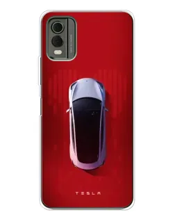 Чехол для Nokia C32 с картинкой «Tesla Top View» Чехол для Nokia C32 с картинкой «Tesla Top View»