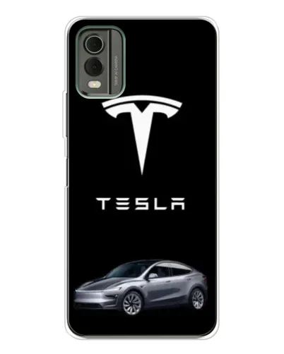 Чехол для Nokia C32 с картинкой «Tesla Model Y» Чехол для Nokia C32 с картинкой «Tesla Model Y»