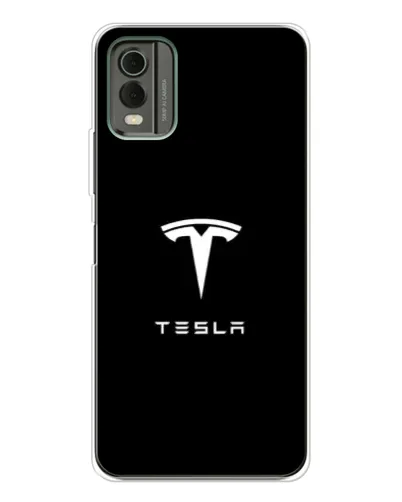 Чехол для Nokia C32 с картинкой «Tesla White Logo» Чехол для Nokia C32 с картинкой «Tesla White Logo»