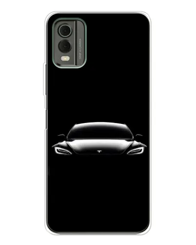Чехол для Nokia C32 с картинкой «Фары Tesla Night» Чехол для Nokia C32 с картинкой «Фары Tesla Night»