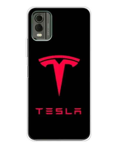Чехол для Nokia C32 с картинкой «Tesla Red Logo» Чехол для Nokia C32 с картинкой «Tesla Red Logo»