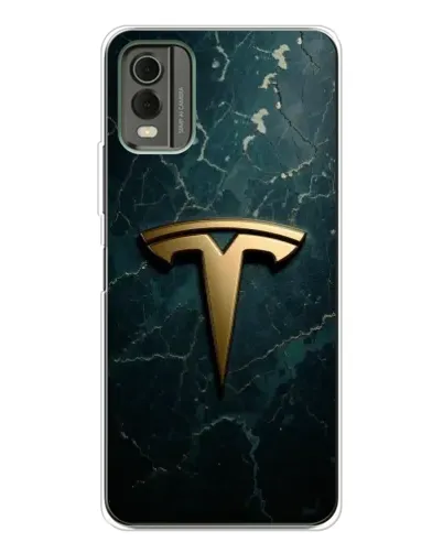 Чехол для Nokia C32 с картинкой «Мраморная Tesla Gold» Чехол для Nokia C32 с картинкой «Мраморная Tesla Gold»