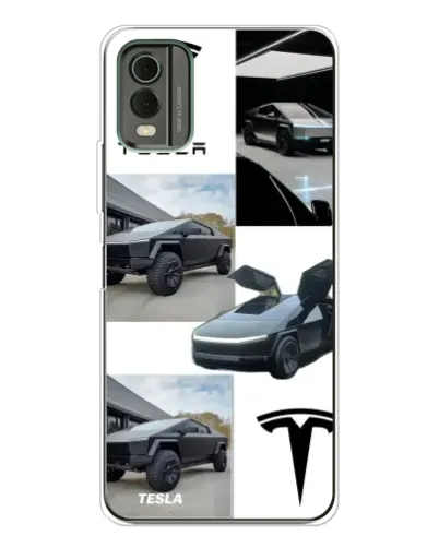 Чехол для Nokia C32 с картинкой «Коллаж Cybertruck Tesla» Чехол для Nokia C32 с картинкой «Коллаж Cybertruck Tesla»