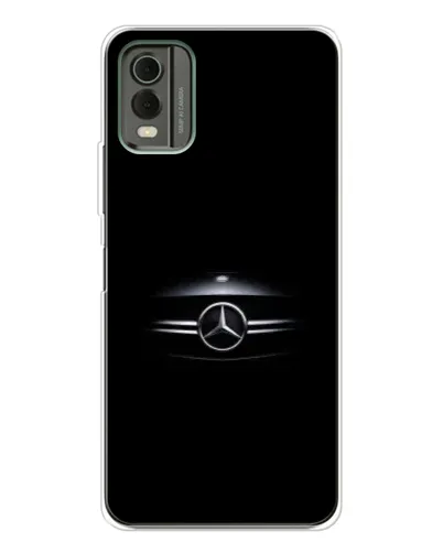 Чехол для Nokia C32 с картинкой «Mercedes — абстрактные линии»
