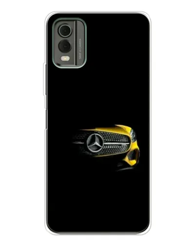Чехол для Nokia C32 с картинкой «Mercedes — ретро стиль»