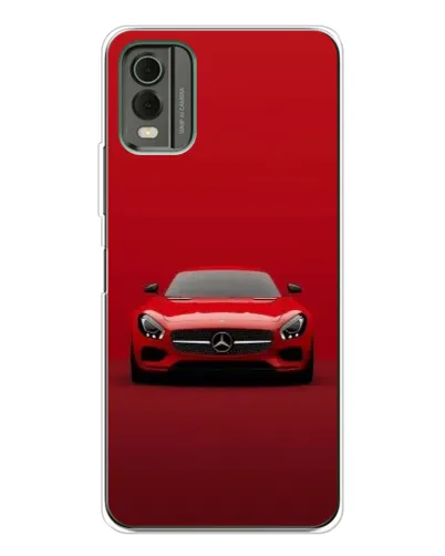 Чехол для Nokia C32 с картинкой «Красный Mercedes AMG»