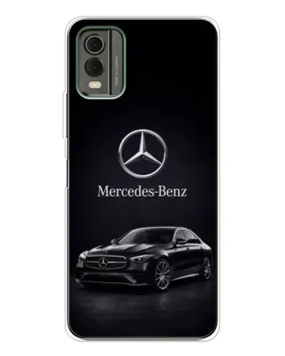 Чехол для Nokia C32 с картинкой «Mercedes — решетка радиатора»
