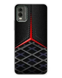 Чехол для Nokia C32 с картинкой «Mercedes Carbon Grid»