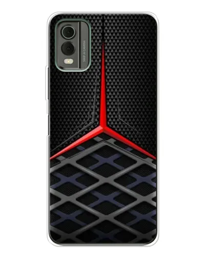 Чехол для Nokia C32 с картинкой «Mercedes Carbon Grid»