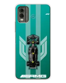 Чехол для Nokia C32 с картинкой «Mercedes AMG Petronas»
