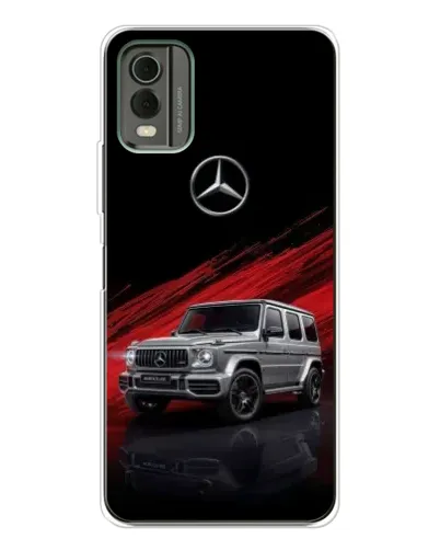 Чехол для Nokia C32 с картинкой «Mercedes G-Class красный»