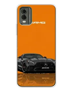 Чехол для Nokia C32 с картинкой «Оранжевый Mercedes AMG»
