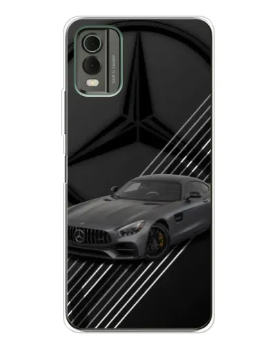 Чехол для Nokia C32 с картинкой «Mercedes AMG — графика»