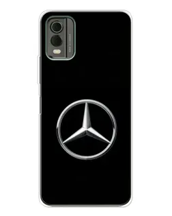 Чехол для Nokia C32 с картинкой «Mercedes классический лого»