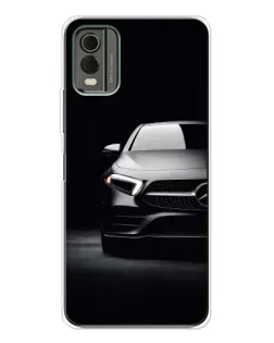 Чехол для Nokia C32 с картинкой «Свет фар Mercedes»
