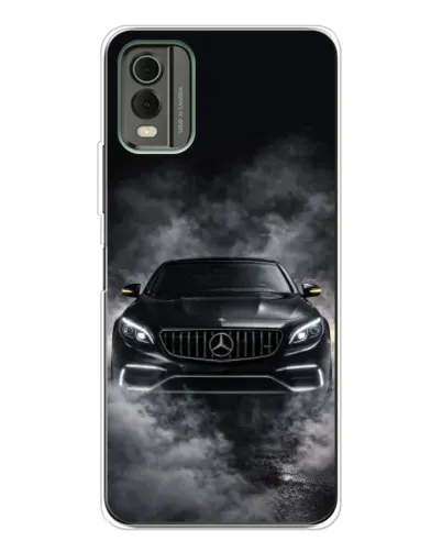 Чехол для Nokia C32 с картинкой «Mercedes в дыму»