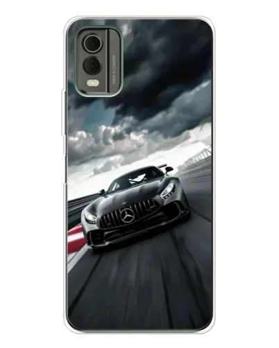 Чехол для Nokia C32 с картинкой «Гоночный Mercedes AMG»