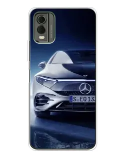 Чехол для Nokia C32 с картинкой «Mercedes EQ — будущее»