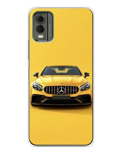 Чехол для Nokia C32 с картинкой «Желтый Mercedes GT»